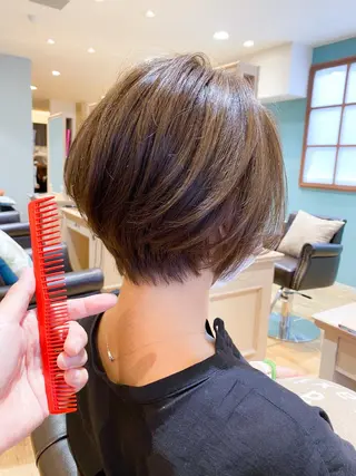 ショート カラー 柳 雄輝のヘアスタイル