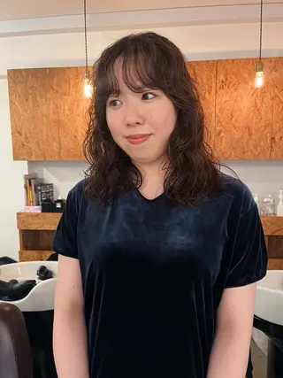 パーマ 暖色/パーマ 🌼クニトウメイのヘアスタイル