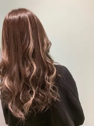 セミロング カラー ヘアアレンジ 髪質改善&Spa fee by carrefour 大橋店[フィー・バイ・カルフール大橋]所属・stylist Yukieのヘアスタイル