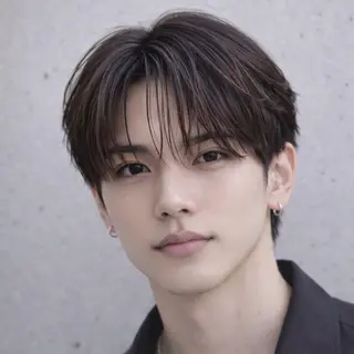 メンズ シャドウ/フェザー ニュアンスヘアメンズのヘアスタイル