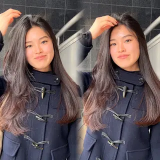 ロング calna 古賀 菜摘のヘアスタイル