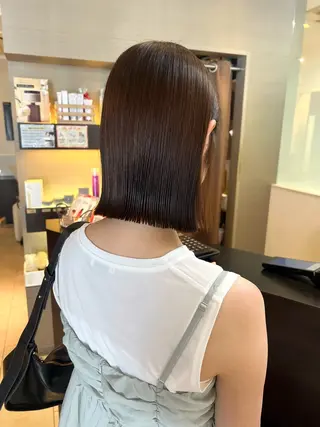 ミディアム カラー 田中 月菜のヘアスタイル