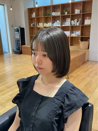 ミディアム 縮毛矯正/レイヤー /ひかるのヘアスタイル