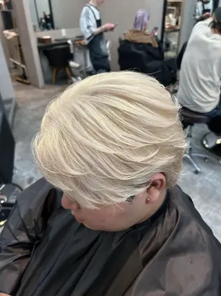 カラー メンズ miharu‪‪/ ハイトーン/複雑履歴のヘアスタイル