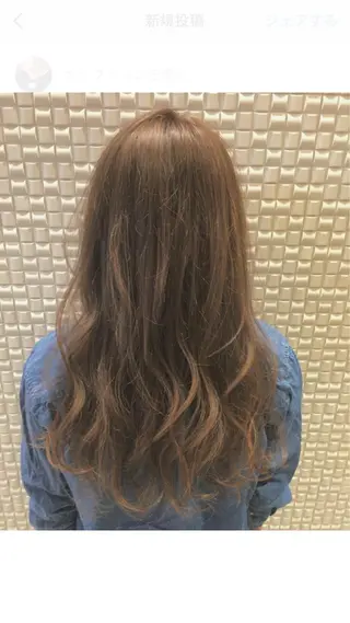 ロング カラー scene.池袋所属・scene. haraのヘアスタイル