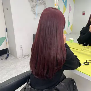 ロング カラー 中韓レイヤー/ ブラウン🤎はやとのヘアスタイル