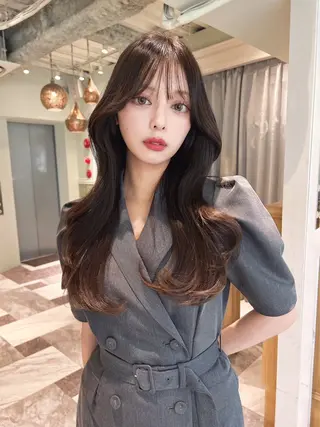 カラー 韓国ヘア/透明感 カラー/金子 愛優のヘアスタイル