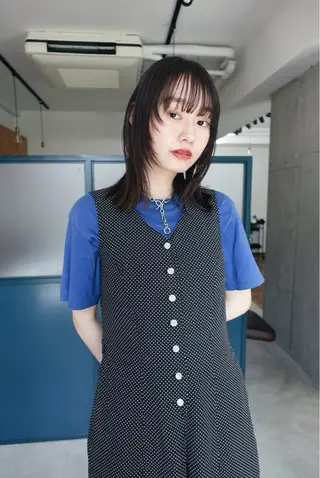 ミディアム カラー 暖色/パーマ 🌼クニトウメイのヘアスタイル