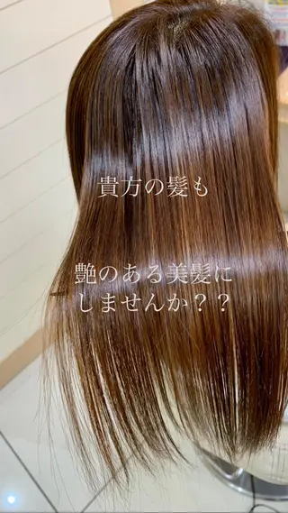 セミロング パーマ ヘアアレンジ 店長 大方康暉のヘアスタイル