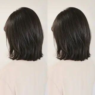 ミディアム カラー 小顔矯正/レイヤー 透明感カラー✨生真のヘアスタイル