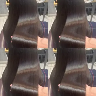 ロング 髪質改善× ハイライト溝江のヘアスタイル