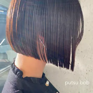 ショート カラー センターパート/ 暖色カラーayuのヘアスタイル