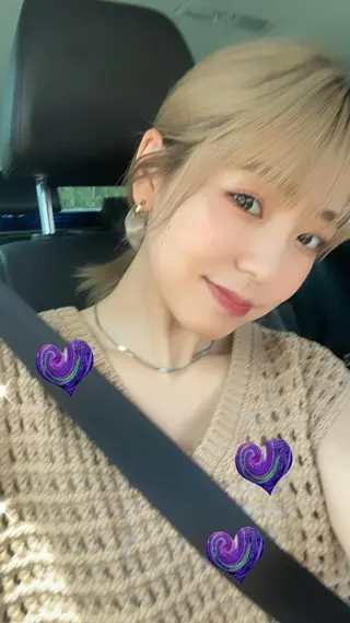 セミロング カラー ヘアアレンジ ネイル マツエク・マツパ 【柔らか透明感✨/ 似合せ前髪】大石葉月のヘアスタイル