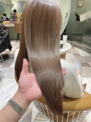 ロング 川井麻由🎀アイドル 量産🎀ピンクカラーのヘアスタイル