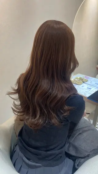ロング マホ/日吉/髪質改善 /レイヤー/ガーリーのヘアスタイル