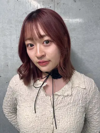 カラー 広香🪽ハイトーン/ ヘアセットのヘアスタイル