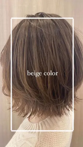 ショート カラー 艶質改善/縮毛矯正 ササキナツミのヘアスタイル