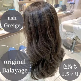 ロング カラー 横山 直輝のヘアスタイル