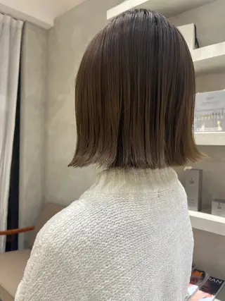 セミロング カラー 斎藤　柚姫 sibell🌿のヘアスタイル