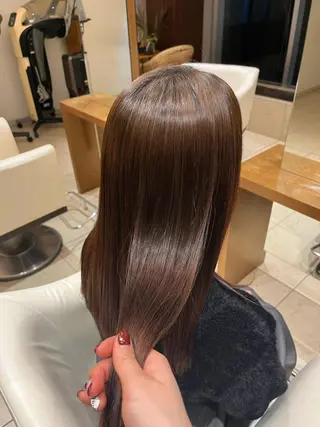 ロング カラー パーマ 山田 梨乃のヘアスタイル