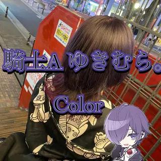 ショート カラー メンズ アイブロウ 熊谷ウルフ・レイヤー あゆむのヘアスタイル