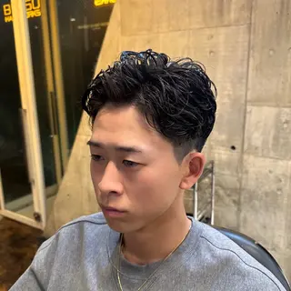 ショート メンズ ツイスパ/メンズ パーマ/歩夢のヘアスタイル