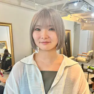 ショート カラー 【髪質再整&黄砂除去 カラー】⚜️ぐっちのヘアスタイル