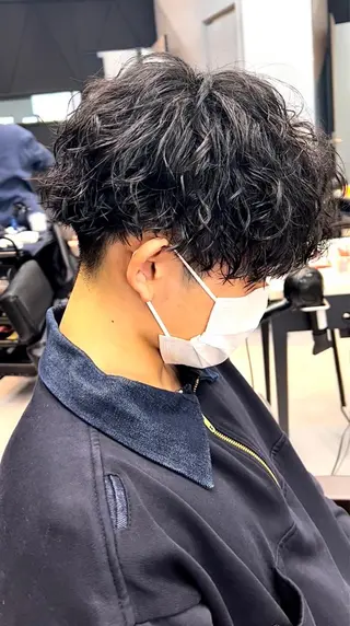 ショート パーマ メンズ 🦩パーマン🦩佐藤 航太のヘアスタイル