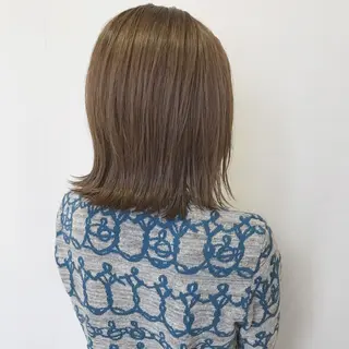 ミディアム カラー Tamagawa Sakiのヘアスタイル