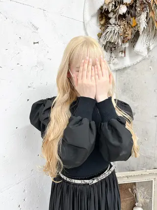 ロング カラー ヘアアレンジ Noele hair atelier(ノエルヘアアトリエ)所属・北上ゆい/個性派/ ナチュラルアレンジのヘアスタイル