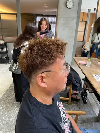 パーマ メンズ 野間 祐哉のヘアスタイル