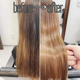 セミロング 抜毛 薄毛 白髪 頭皮改善　柳沢慶のヘアスタイル