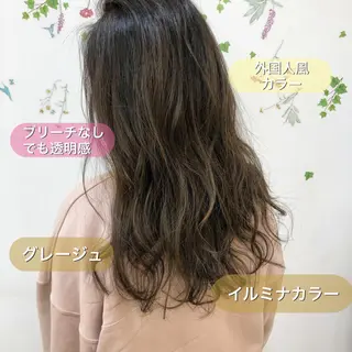 ロング カラー ショート/ボブ/ 白髪ぼかし/しんやのヘアスタイル