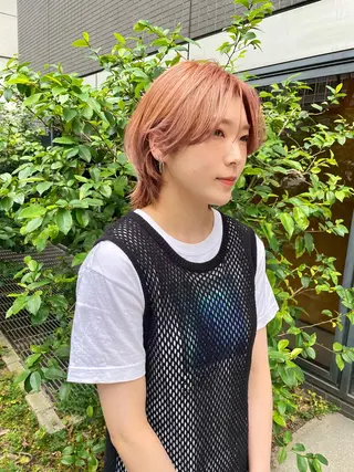ミディアム カラー パーマ ヘアアレンジ メンズ キッズ ネイル マツエク・マツパ tatsumi/ボブ ウルフ/レイヤーのヘアスタイル