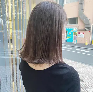 ミディアム カラー 滝本 里実のヘアスタイル