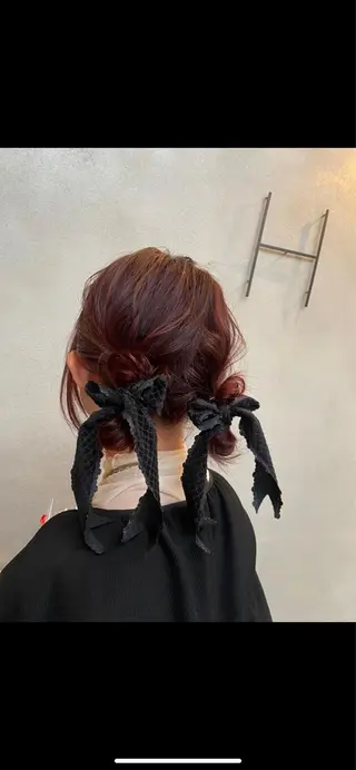 ミディアム カラー ヘアアレンジ 艶髪に✧ / 透明感 カラー / 冨成のヘアスタイル