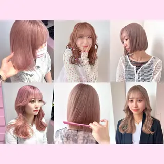 セミロング ナナ♡レイヤーカット ♡似合わせカラーのヘアスタイル