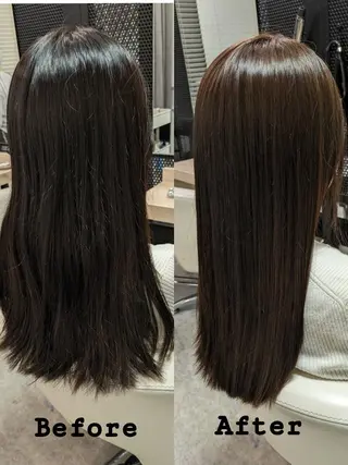 ロング ベージュ＊Spica 【ミルクティー】のヘアスタイル