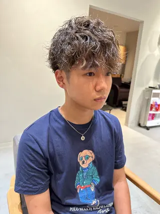 パーマ 永野真也 透明感カラー🪞のヘアスタイル