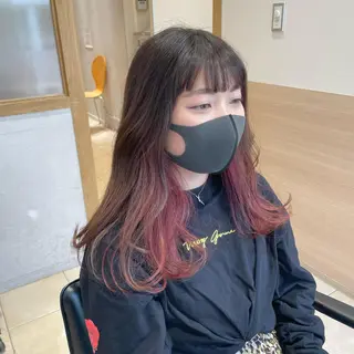 ロング カラー Geniee horie所属・ともや 髪質改善縮毛矯正のヘアスタイル