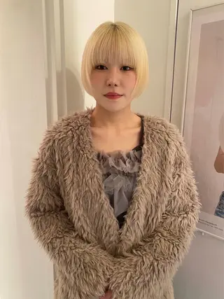 ショート riria/ボブ /ブラウンカラー🎀のヘアスタイル