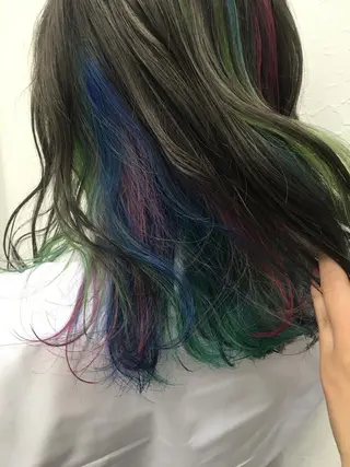 セミロング カラー 2nd所属・🤍2nd🤍田所 美希のヘアスタイル