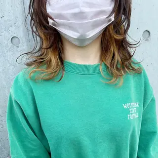 ミディアム sephile所属・YAMA ヤマのヘアスタイル