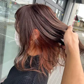 カラー ヘアアレンジ newi TATSUのヘアスタイル