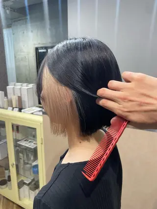 ショート カラー lani hair salon所属・SHOTO ハイトー ン/デザインカラーのヘアスタイル