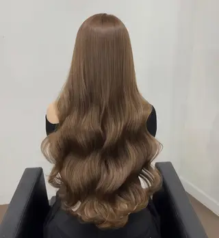 ロング 川元 春奈のヘアスタイル
