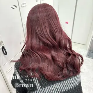 ロング カラー 韓国風艶髪🎀 暖色カラー🤍のヘアスタイル
