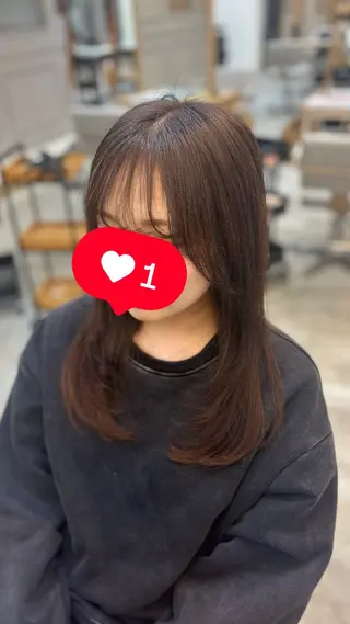 ミディアム 藤野 慶太のヘアスタイル