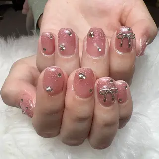 ネイル 🎀nana🫧 ワンホンネイル🎀のネイルデザイン