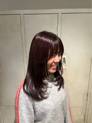 ロング カラー 透明感カラー/に合わ せカット/サクラ🌸のヘアスタイル